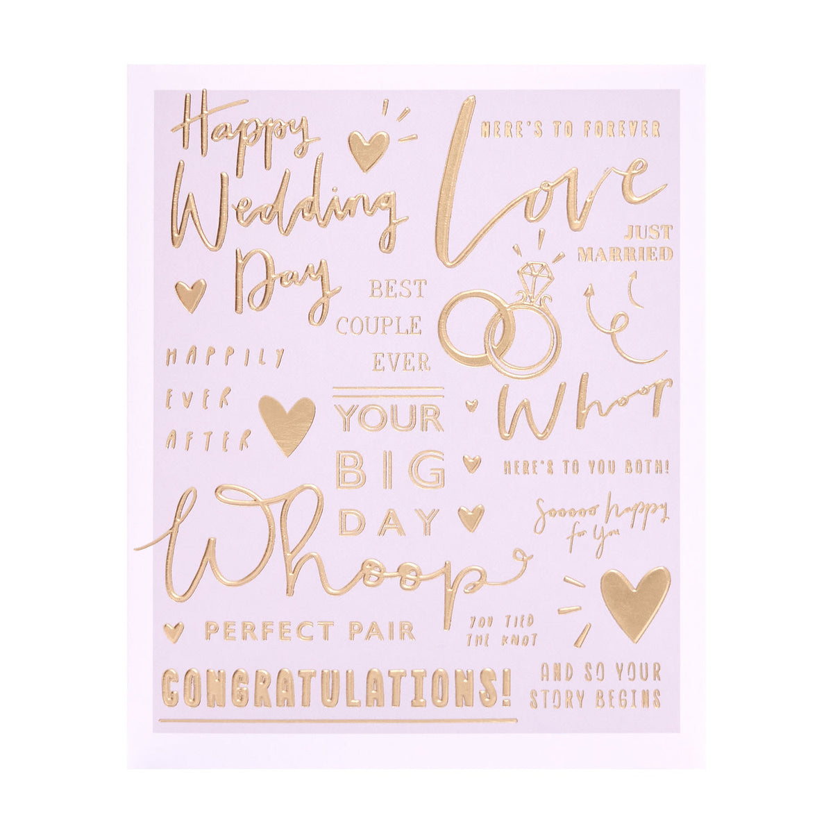 Wedding card 160x190 with envelope - British product