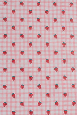 George Erdbeer-Gingham-Geschenkpapierrolle