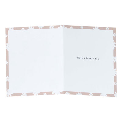 George Home floral birthday card with envelope - British product