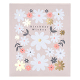 George Home floral birthday card with envelope - British product