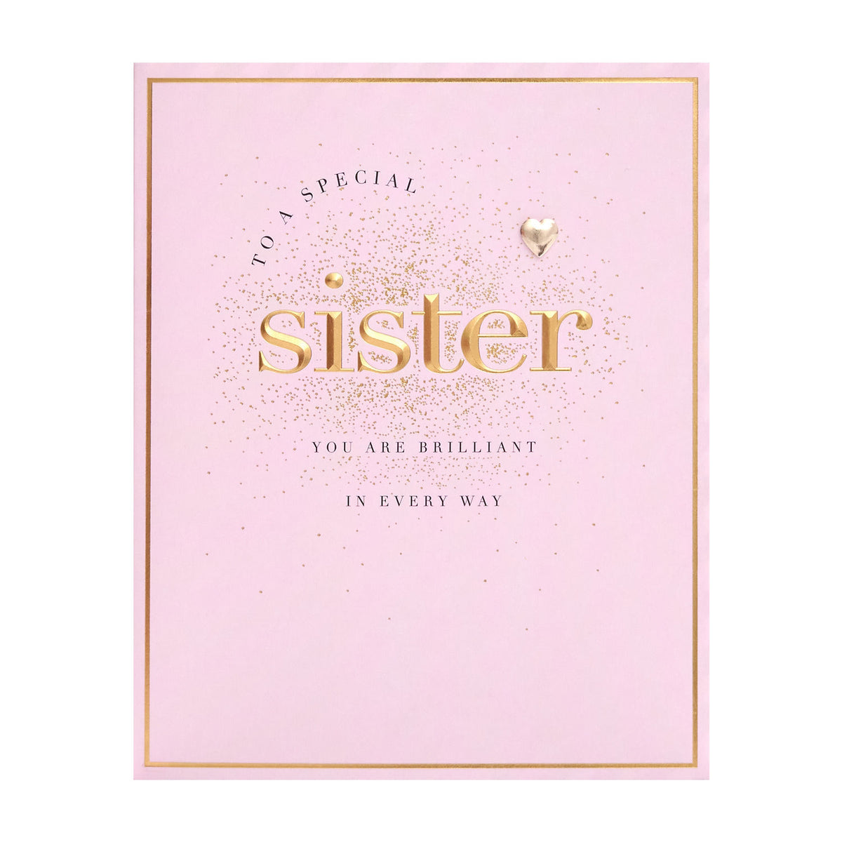 Sister birthday card 160x190 mm with envelope - British product
