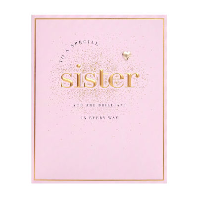Sister birthday card 160x190 mm with envelope - British product