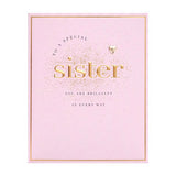 Sister birthday card 160x190 mm with envelope - British product