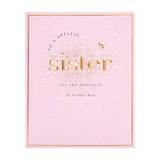 Sister birthday card 160x190 mm with envelope - British product