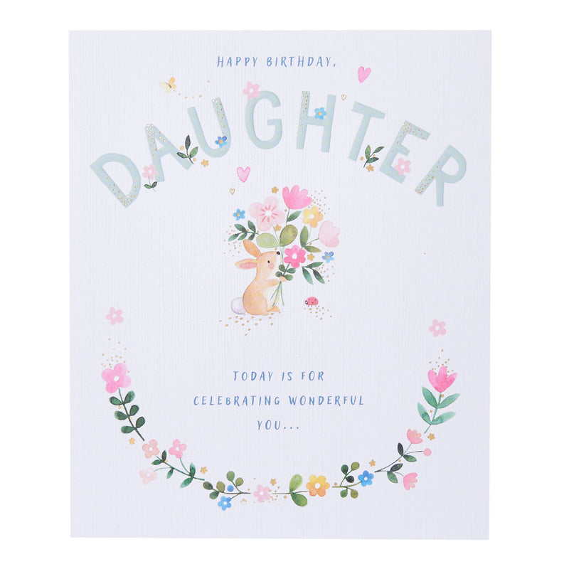 George Home daughter birthday card, UK version