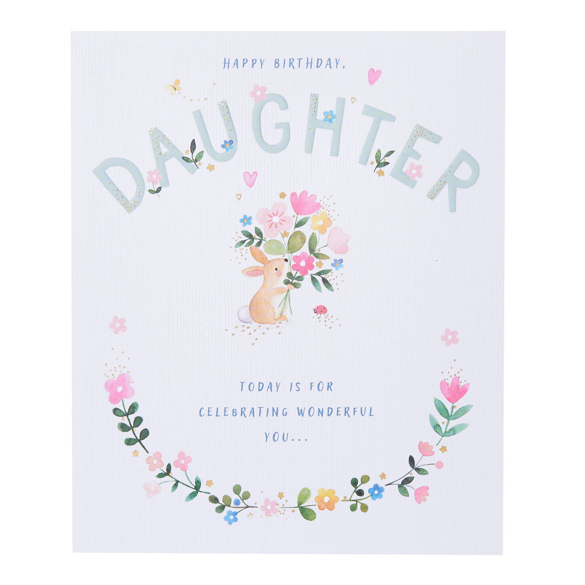 George Home daughter birthday card, UK version