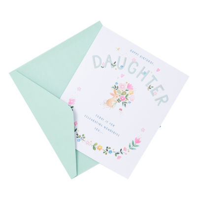 George Home daughter birthday card, UK version
