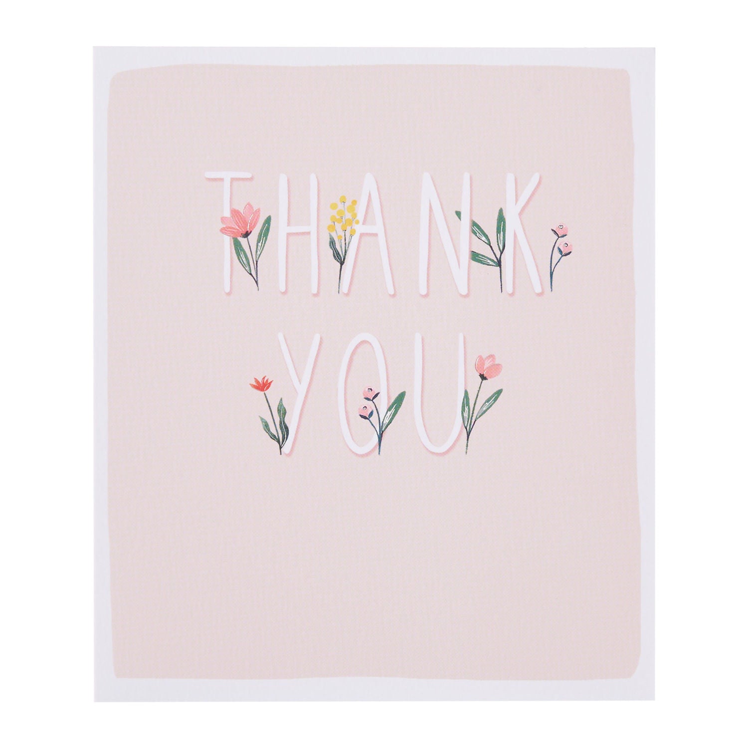 George Home blank thank you card 165x190mm, imported from the UK