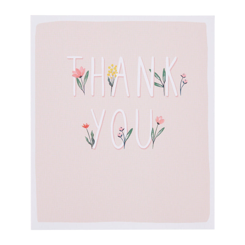 George Home blank thank you card 165x190mm, imported from the UK