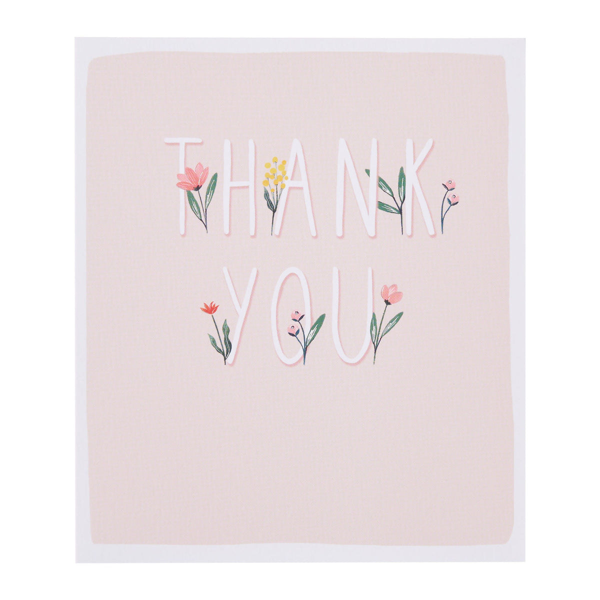 George Home blank thank you card 165x190mm, imported from the UK