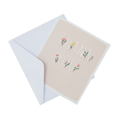 George Home blank thank you card 165x190mm, imported from the UK