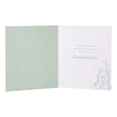 Disney birth congratulations card 165x190mm, imported from the UK