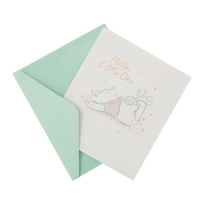 Disney birth congratulations card 165x190mm, imported from the UK