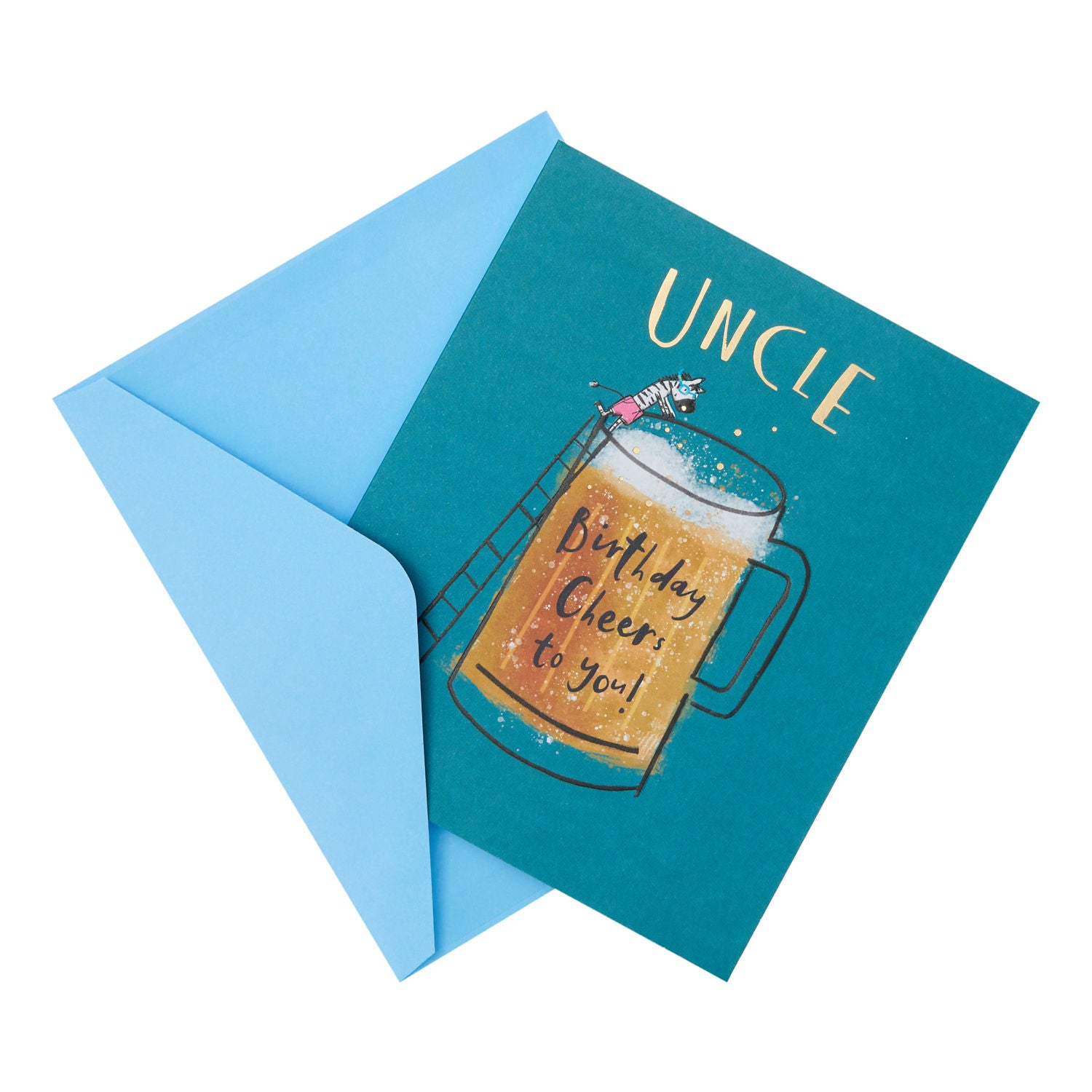 George Home Uncle birthday card 160x190mm with envelope (British brand)