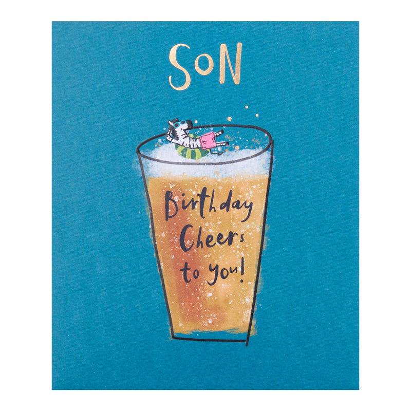 George Home son birthday card with envelope - British product