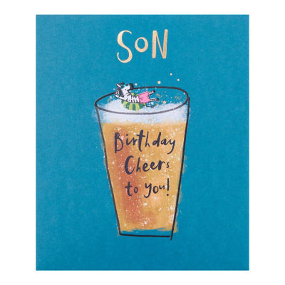 George Home son birthday card with envelope - British product