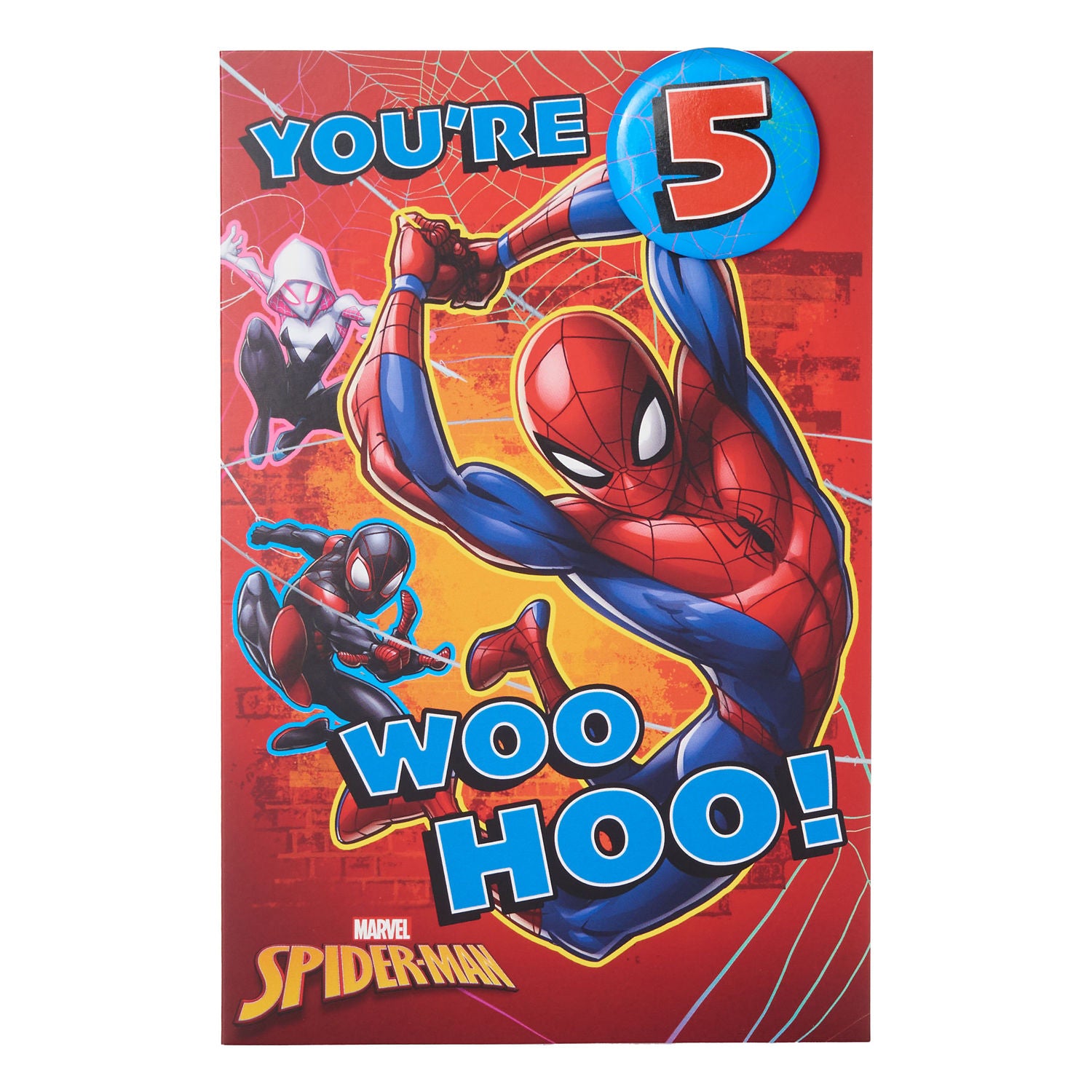 Disney 5th birthday card with envelope, UK version
