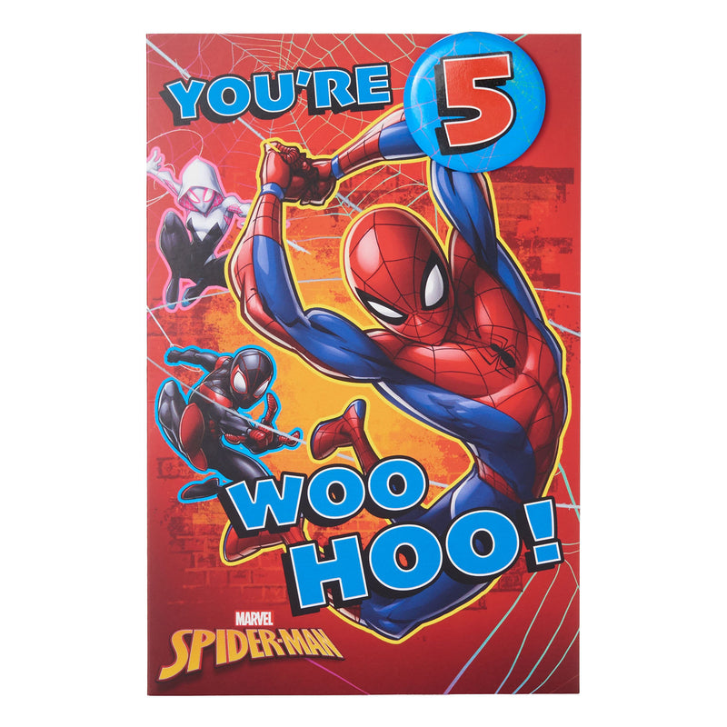 Disney 5th birthday card with envelope, UK version