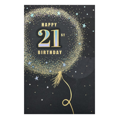 George Home 21st birthday card with envelope, UK version