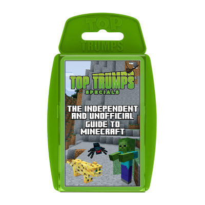 Top Trumps Minecraft guide card game 33 cards, imported from the UK