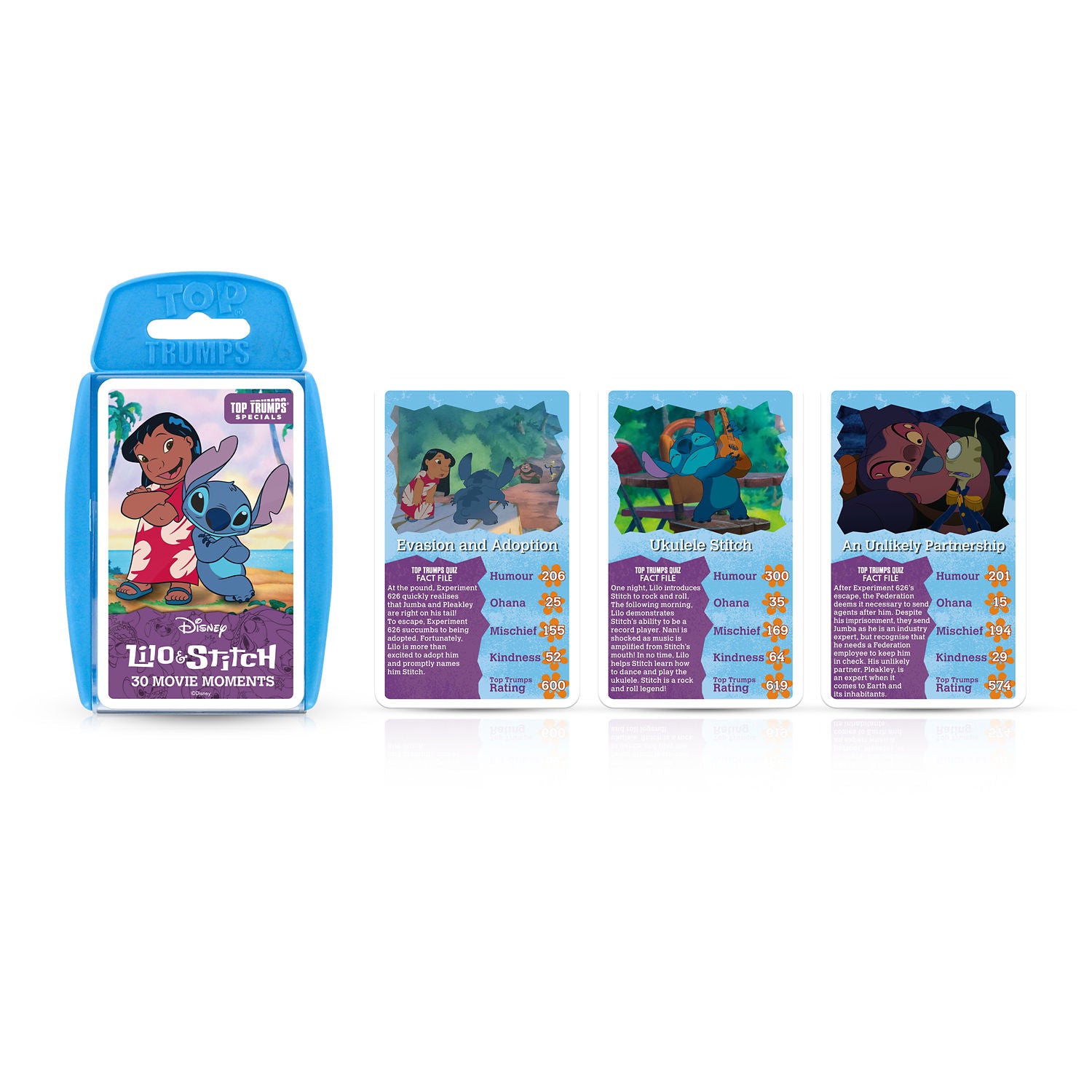Top Trumps Stitch Movie Moments card game 30 cards (British brand)