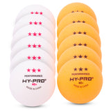 Hy-Pro table tennis balls 12 pack orange white, imported from the UK