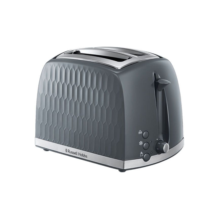 Russell Hobbs 26063 Honeycomb 2 Slice Toaster - Grey