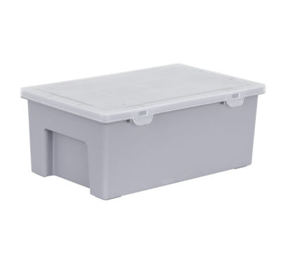 Grey multi section organisational box, imported from the UK