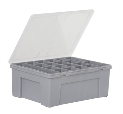ASDA Grey Multi Section Organiser Box- Buy online at McGrocer