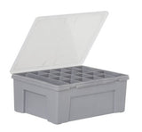 Grey multi-section organiser, imported from the UK