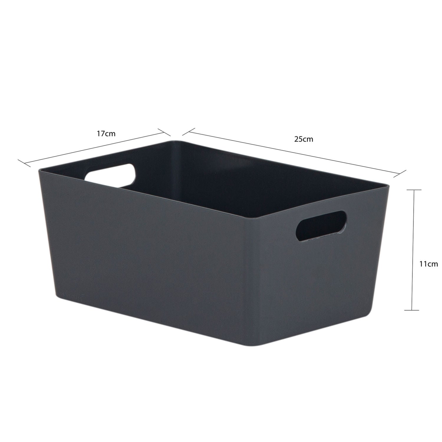 Wham Studio 4.02 dark grey plastic storage box (British brand)