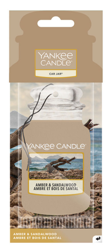 Yankee Candle Car Jar Amber & Sandalwood Air Freshener GOODS ASDA   