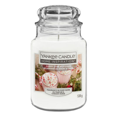 Yankee Candle Candy Cane Milkshake large jar candle, imported from the UK
