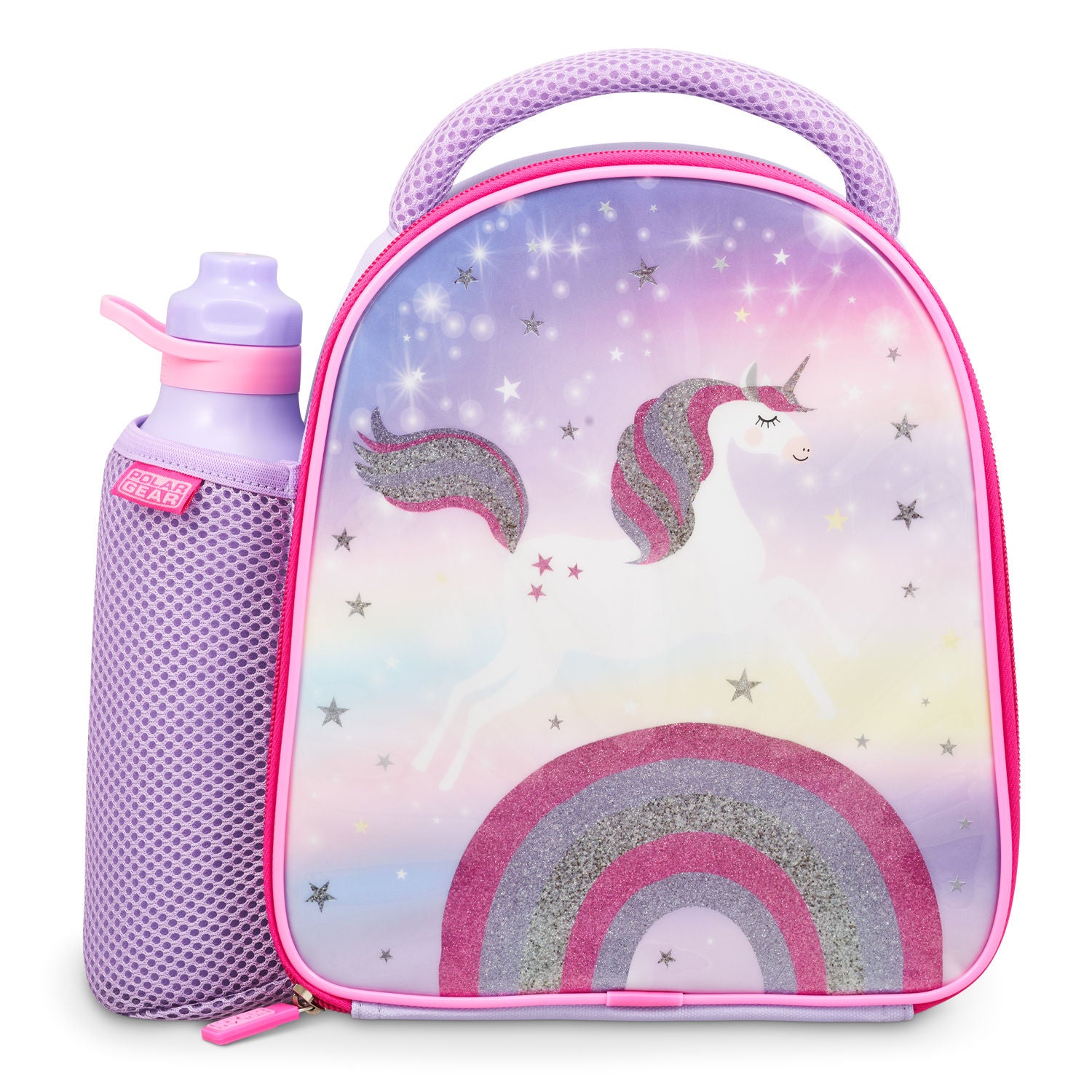 Polar Gear unicorn lunch bag and bottle combo (British brand)