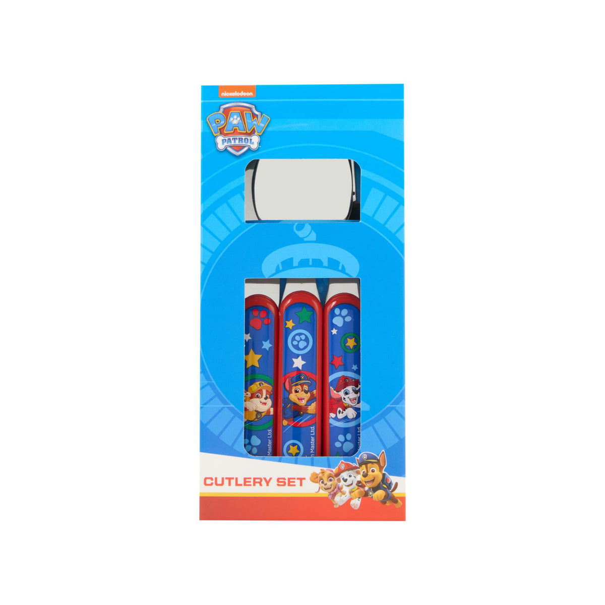 Paw Patrol 3pc cutlery set with stainless steel, UK version