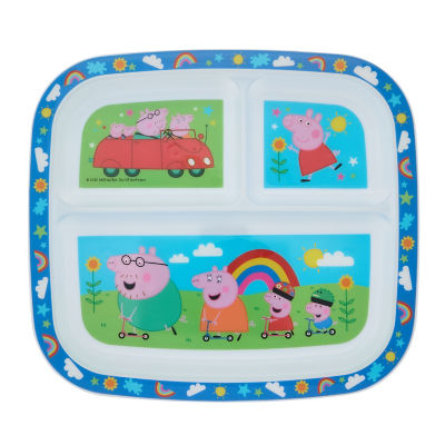 Peppa Pig divided plate with sections for children, UK version