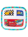 Disney Cars divided reusable plate with three sections, imported from the UK
