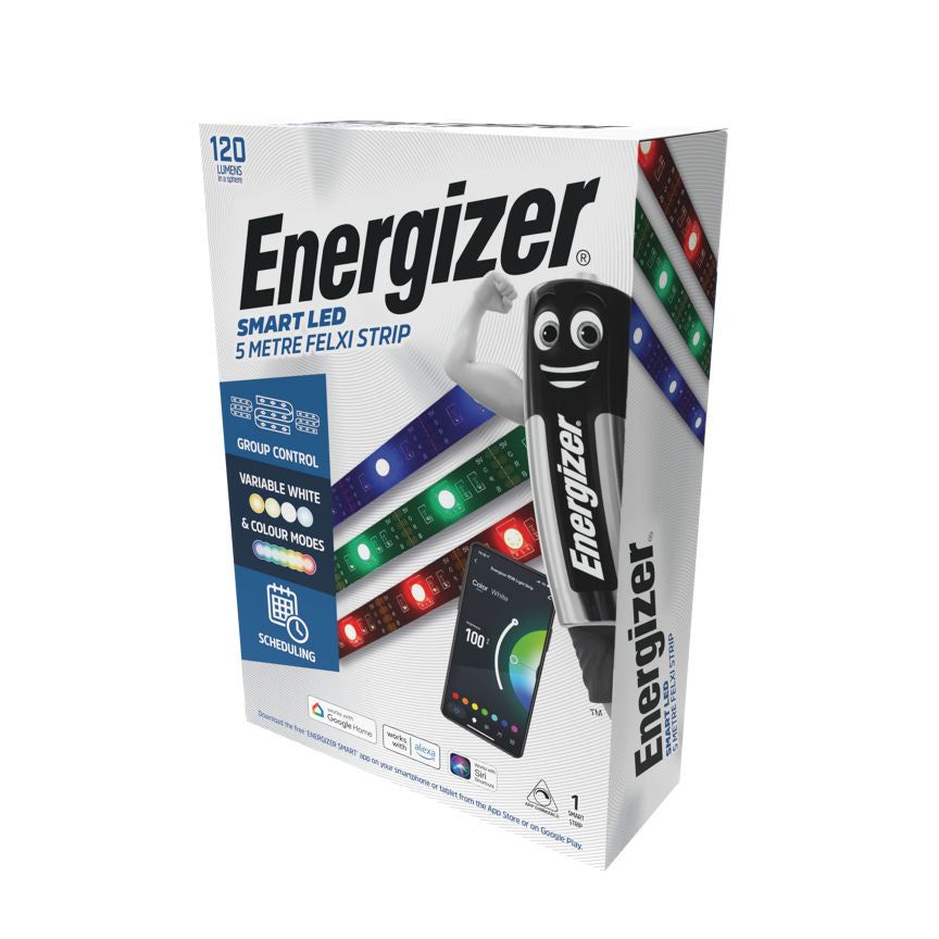 Energizer UK 3 Pin Smart 5m Flexi Strip Light GOODS ASDA   