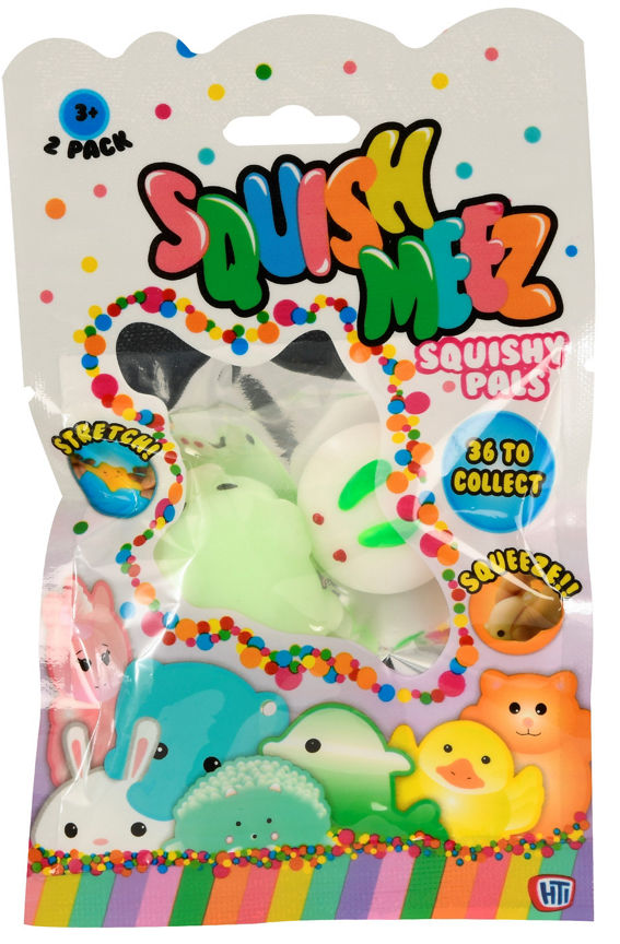 Squish Meez Squishmeez 2 Pack ( Style May Vary -  Age 3+ Years) GOODS ASDA   