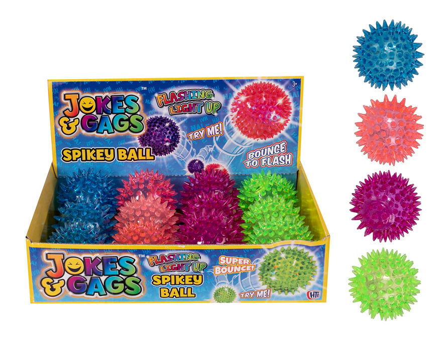 Jokes & Gags Light Up Spikey Ball (Colour may vary - Age 3+ Years) GOODS ASDA   