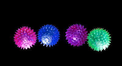 Jokes & Gags Light Up Spikey Ball (Colour may vary - Age 3+ Years)