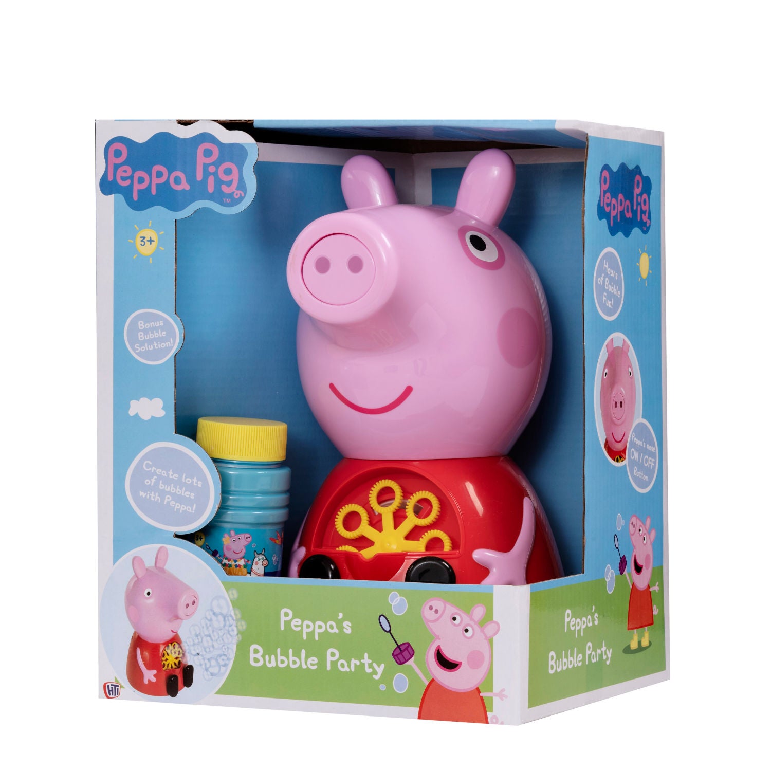 Peppa Pig bubble machine with bubble solution, UK version