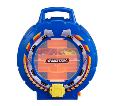 Teamsterz Load n Launch car launcher carry case with 2 cars, UK version