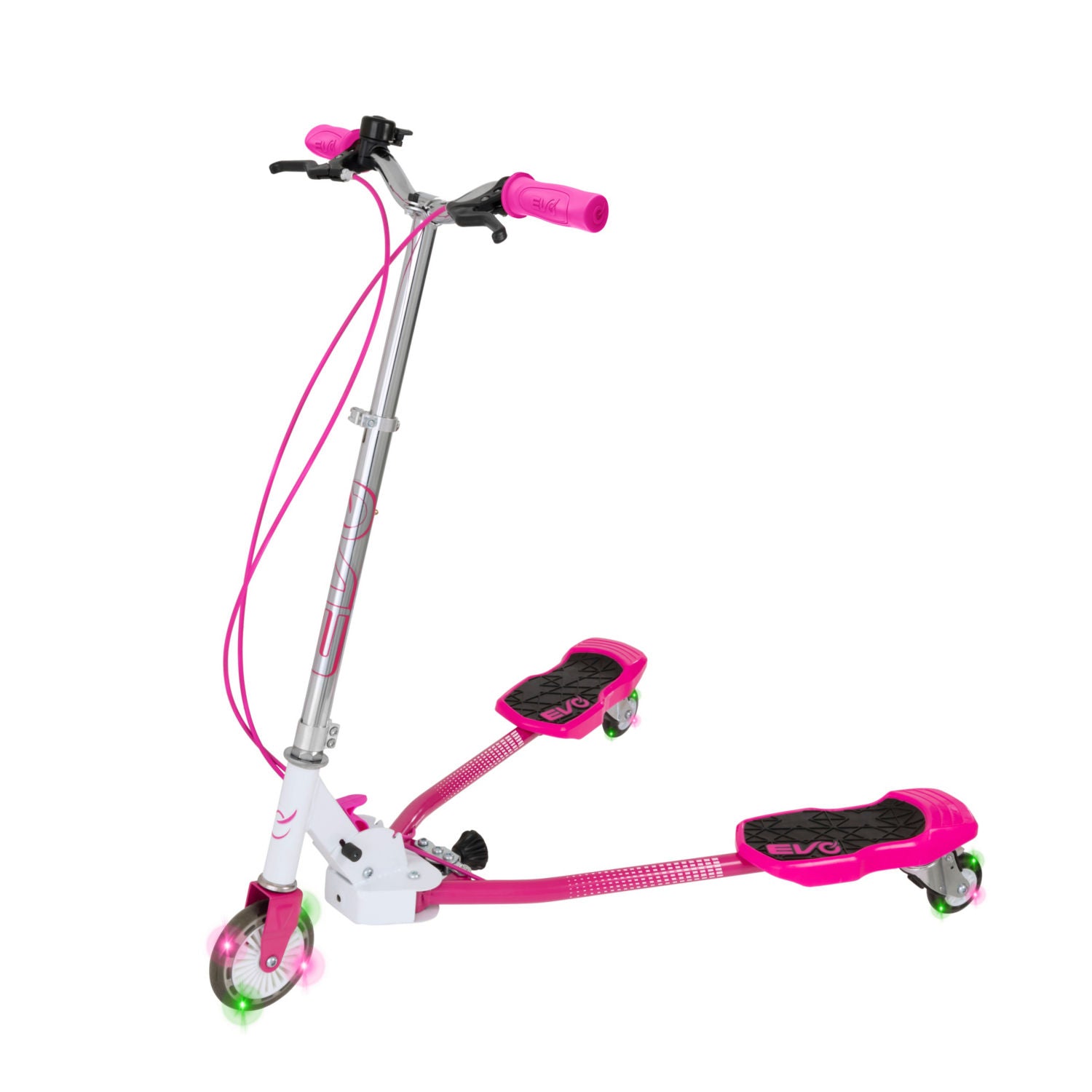 EVO Light Up V-Flex kids scooter pink (British brand)