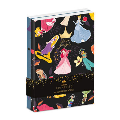 Disney A5 Notebook 2 pack with princess designs (British brand)