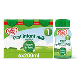 Cow & Gate 1 First Baby Milk Formula Liquid from Birth Multipack 6x