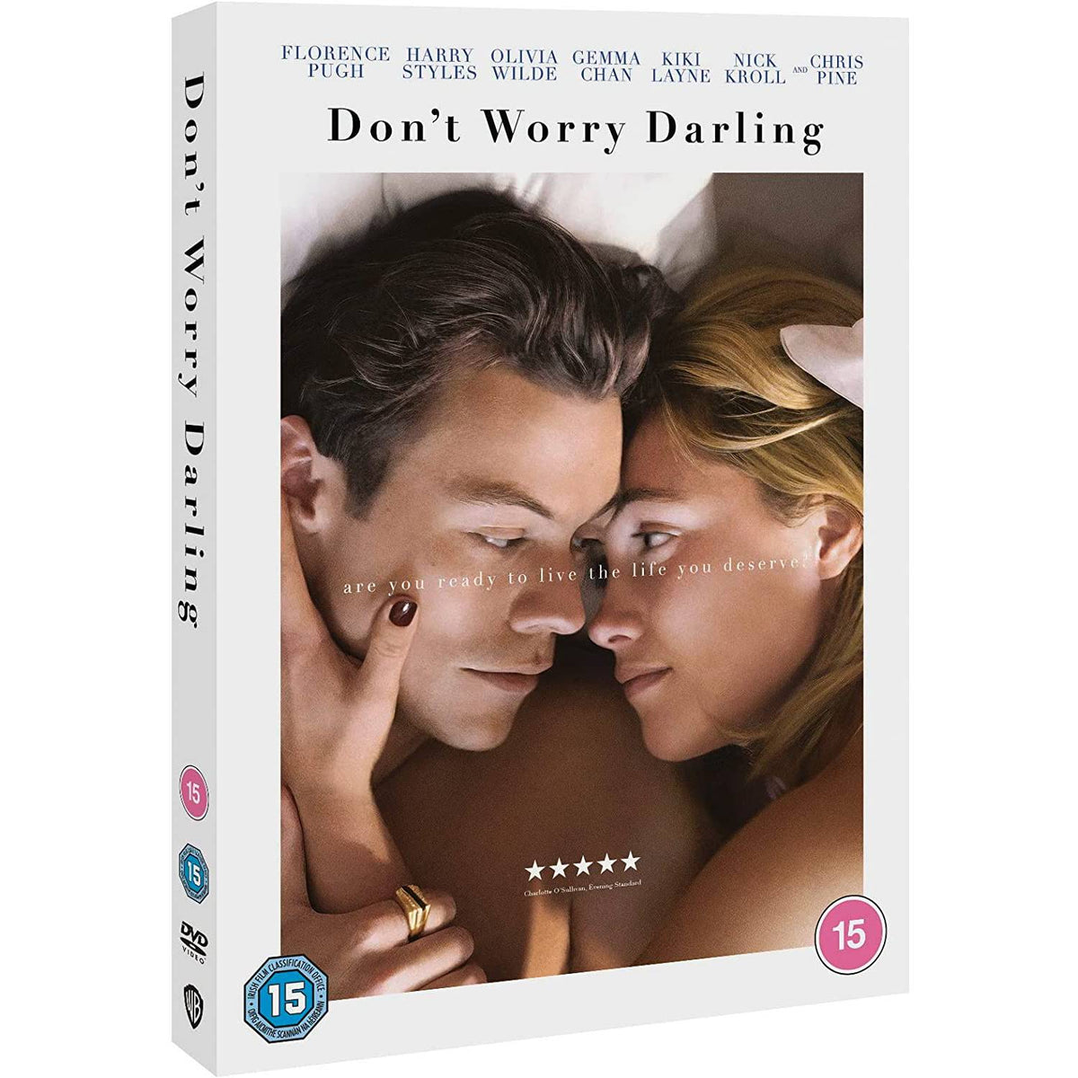Don't Worry Darling psychological thriller DVD, UK version