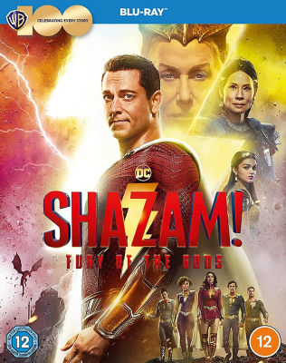 Shazam Fury of the Gods Blu-ray film disc (British brand)