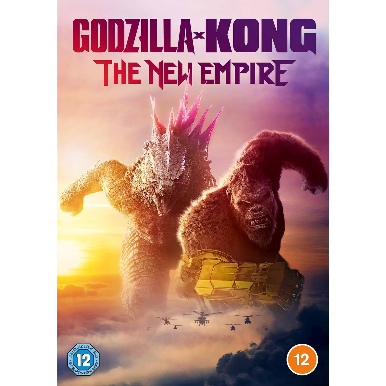 Godzilla x Kong The New Empire DVD cover (British brand)
