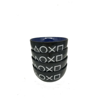 PlayStation black stoneware bowl 450ml (British brand)